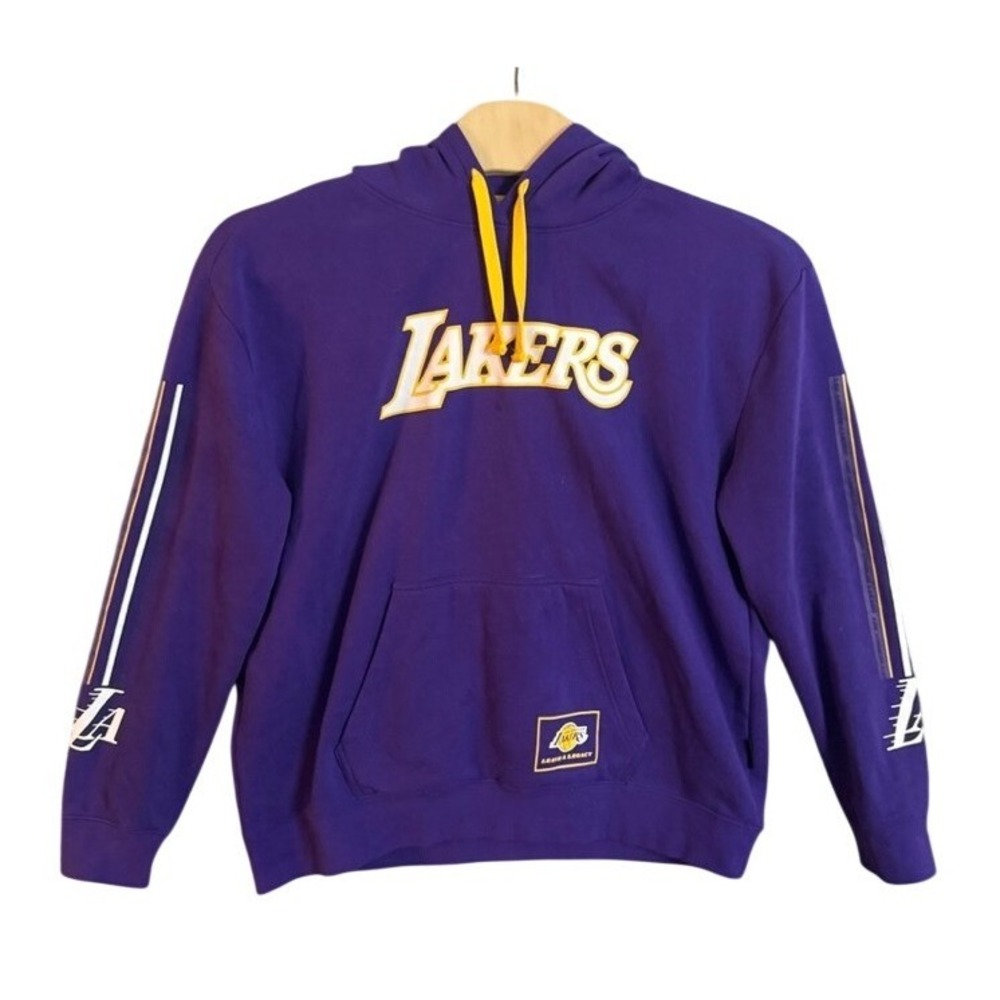 Stadium Essentials Los Angeles Lakers Hoodie Purple Gold Mens XL NBA Sweatshirt